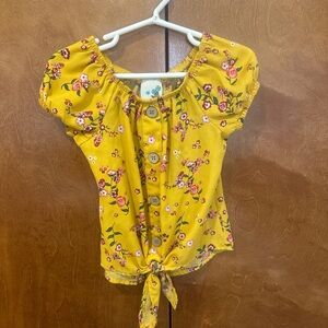 Kids Lily Bleu Yellow Floral Blouse
